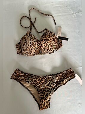 Victoria’s Secret Leopard Two-Piece Swim Suit, New